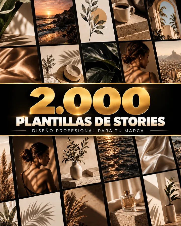 Portada: 2.000 Plantillas de Stories Premium