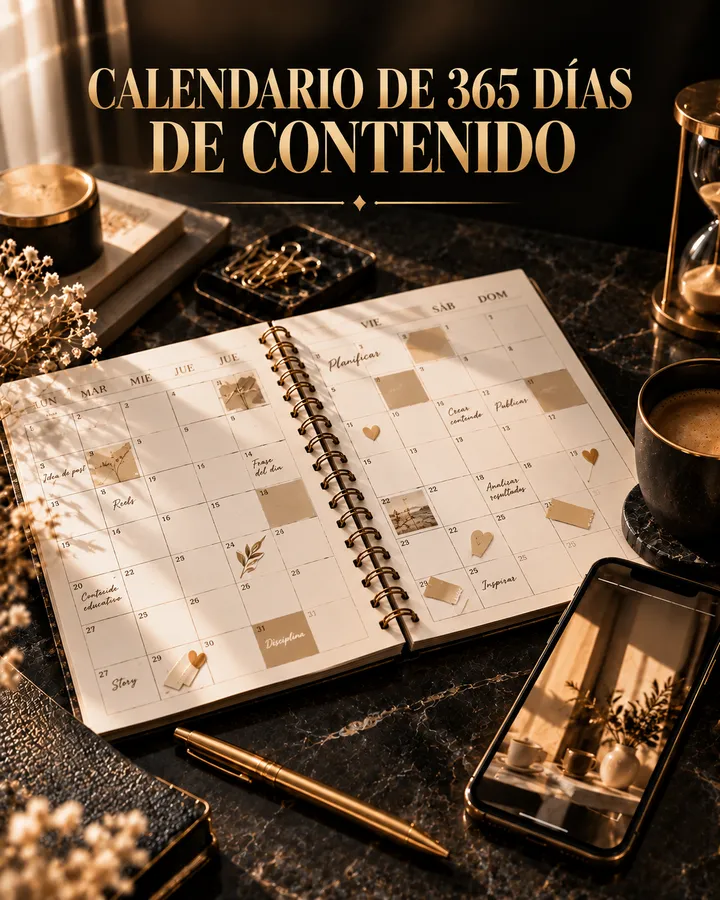 Portada: Calendario de 365 Días de Contenido