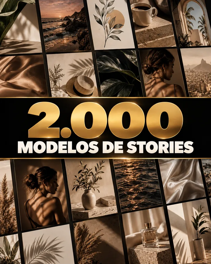 Capa: 2.000 Modelos de Stories Premium